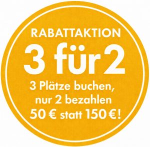 Rabattaktion "3 für 2"